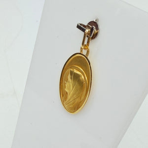 Pendentif Or Jaune Vierge - 18 Carats