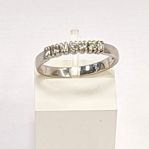Bague Or Blanc 18 K - Taille 56 - 2.78 G