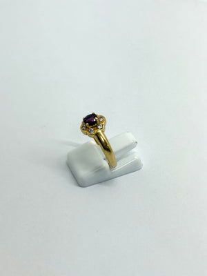Bague en Or Jaune 18K - 2.94 Grs - Taille 55