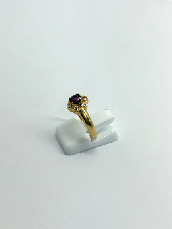 Bague en Or Jaune 18K - 2.94 Grs - Taille 55