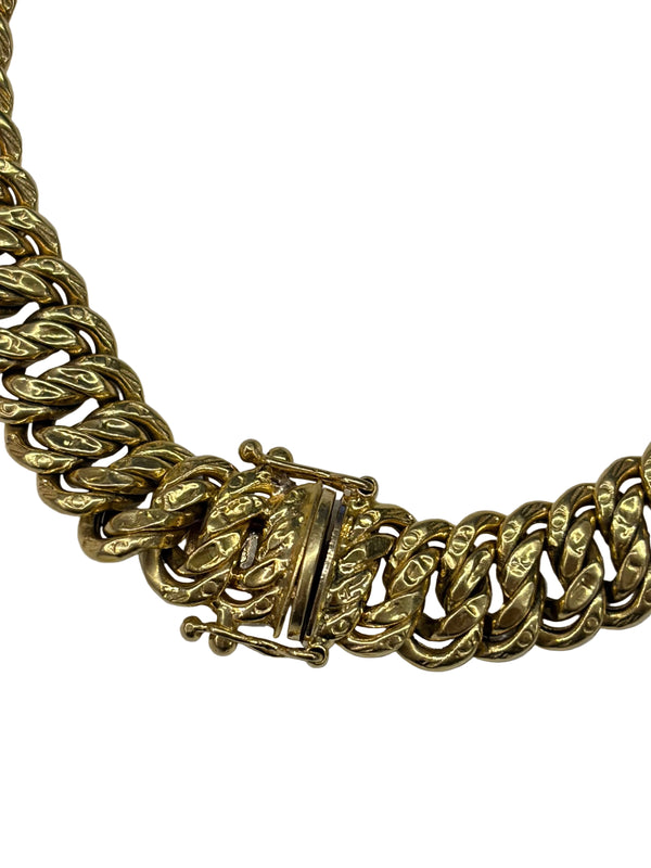 Bracelet Maille Américaine Or Jaune 18k