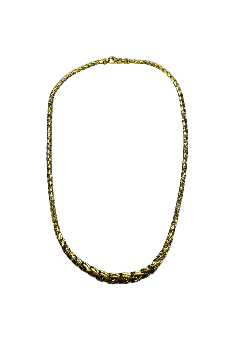 Collier maille royale en Or Jaune 18K - 10.92 Grs