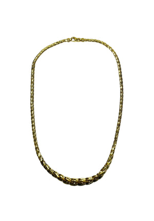Collier maille royale en Or Jaune 18K - 10.92 Grs