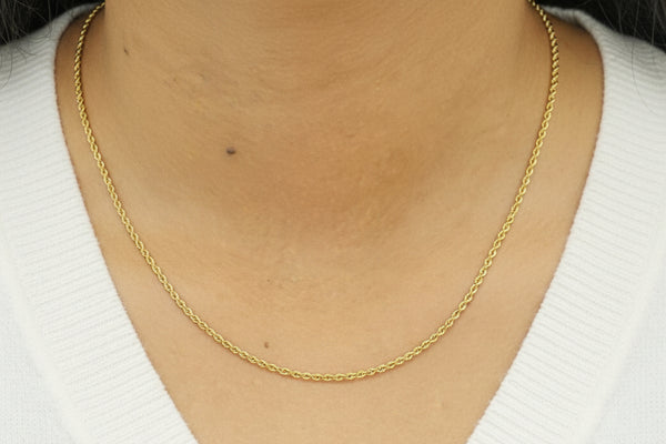 Collier Princesse en Or jaune 18k -  2.66 G
