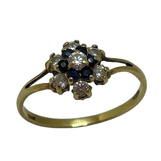 Bague Marguerite en Or jaune 18K - Taille 50