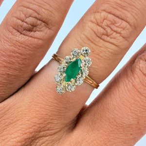 Bague Marguerite en Or Jaune 18K - Taille 53