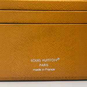 Portefeuille Louis Vuitton en toile Monogram Macassar et Jaune safran