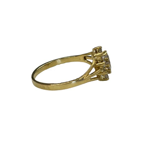 Superbe Bague Marguerite en Or Jaune 750/100