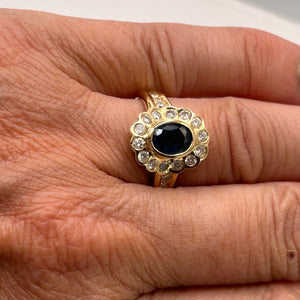 Bague en Or Jaune 18K Taille-54