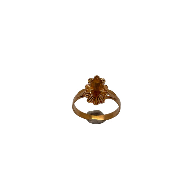 Bague solitaire en or jaune 18 Carats Taille -50