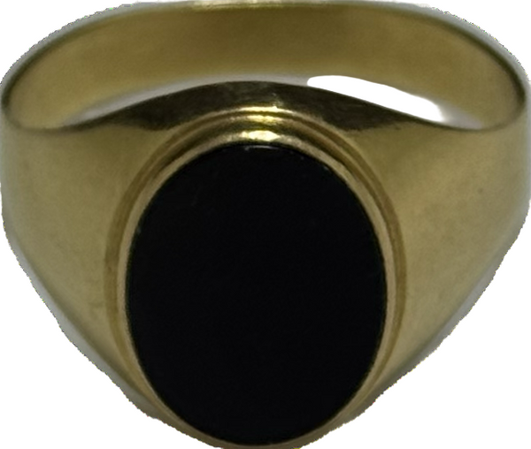 Chevalière en Or jaune 18K - Taille 63