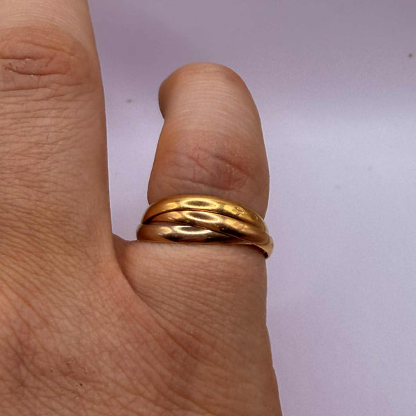 Bague Alliance en Or Jaune 18K - Taille 54