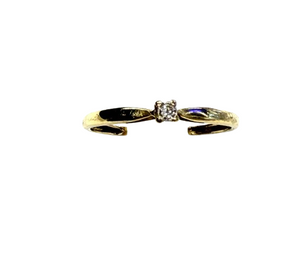 Solitaire en or jaune 18k Taille-55