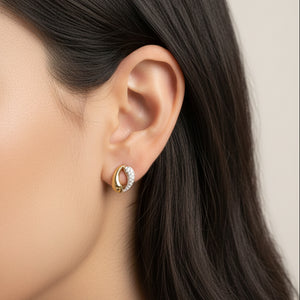 Boucles d'oreilles en or jaune 18k