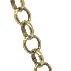 Collier Matinée Maille Jaseron en Or Jaune 18K