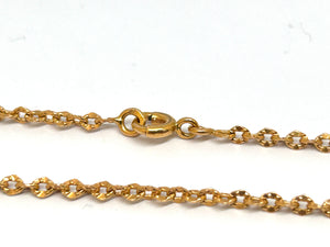 Collier chaine maille forçat or jaune 18