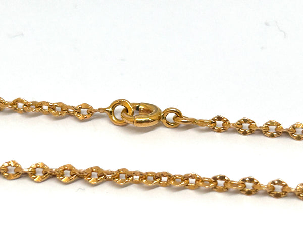 Collier chaine maille forçat or jaune 18