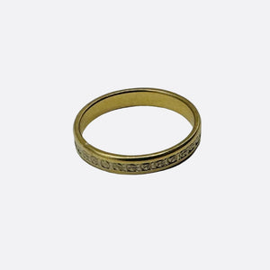 Bague Alliance en Or Jaune 18K - Taille 55