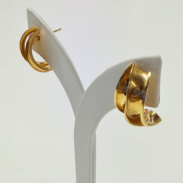 Boucles d'oreilles en Or jaune 18K - 2.72G