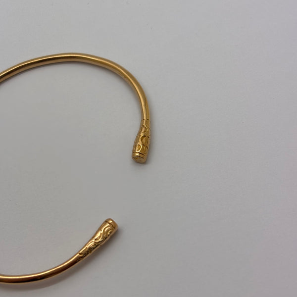 Bracelet Jonc Or Jaune 750/1000 18 Carats 14.03 Grs