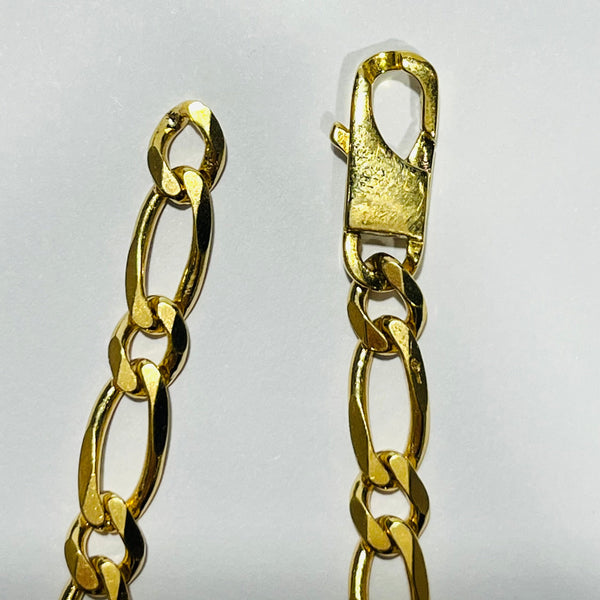 Bracelet en Or Figaro 18K - 20cm - 11.65gr