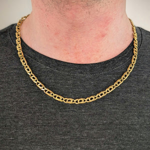 Collier Matinée Or Jaune 18K Maille Marine 23.51 Grs