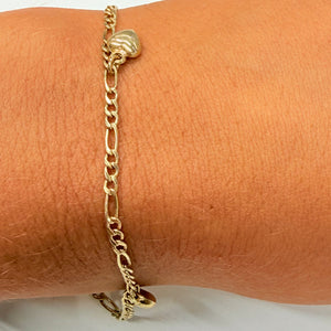 Bracelet Breloque Or Jaune 18k Poids-2.15 Grs