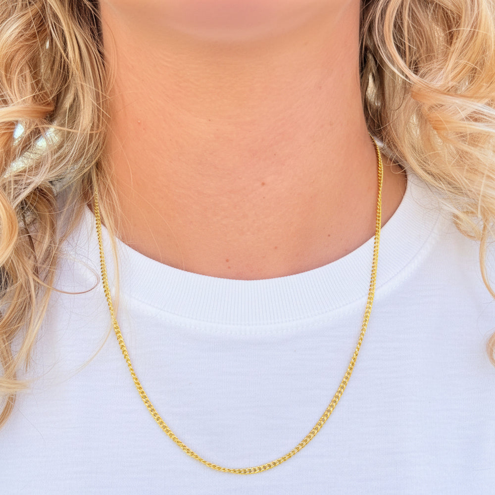Chaîne maille gourmette Or Jaune 24K - 11.57Grs - 50cm