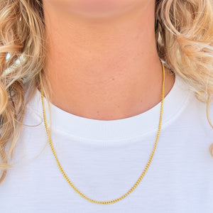 Chaîne maille gourmette or jaune 24K - 11.57Grs