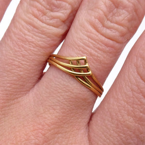 Anneau en Or Jaune 18K - Taille 54