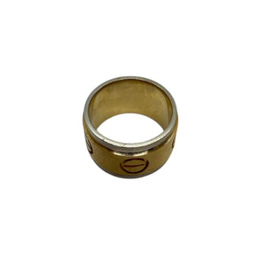 Bague en Or Jaune et Blanc 18K - Taille 62