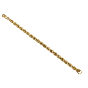 Bracelet or jaune 18K maille corde - L19cm - 3.45gr