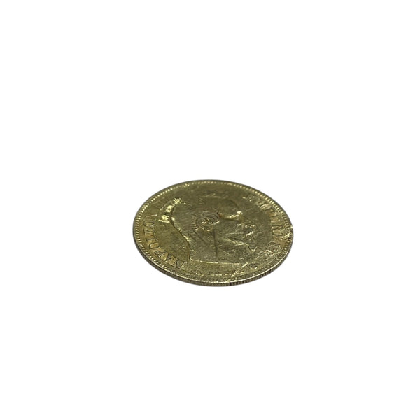Pendentif Or Jaune Empereur Napoléon III 1855 - 10 Francs Titrage : 900