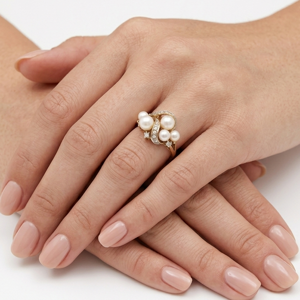 Bague en Or Jaune 18K - 3.55G - Taille 57