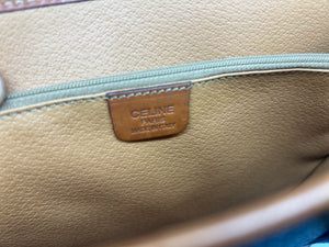 Sac cabas Céline vintage en cuir marron