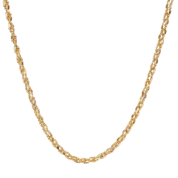 Collier en or jaune et blanc 18k - 10.93 G