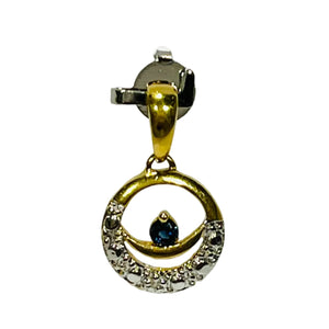 Pendentif Médaille en Or Jaune et Blanc 18K - 1.13G