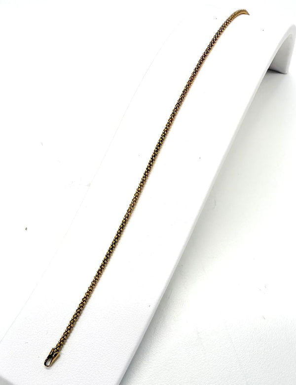Bracelet chaîne de cheville en Or jaune 18K - 2.51g