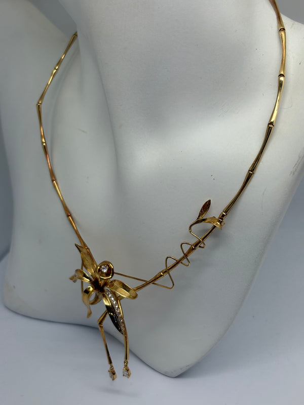 Collier Ras du Cou en Or Jaune 18K - 19.85 Grs