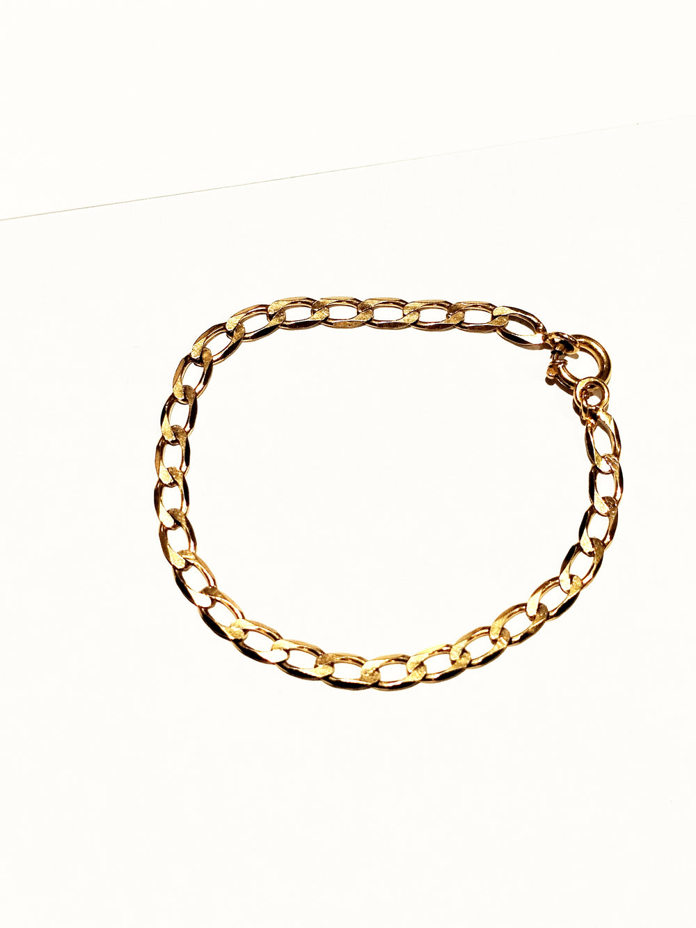 Bracelet gourmette en or jaune 18K - 9.63g