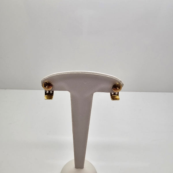 Boucles d'oreilles en Or jaune 18K - 4.23 Grs
