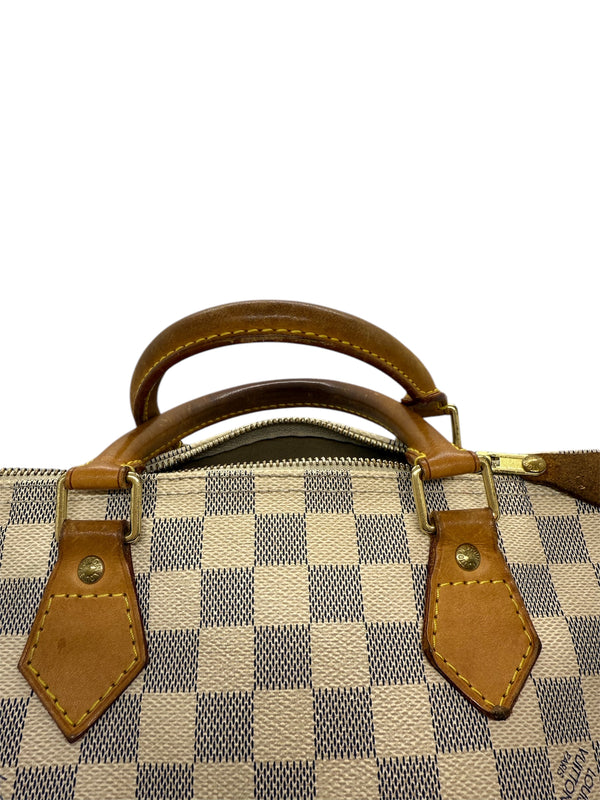 Louis Vuitton Speedy 30 Damier blanc avec porte monnaie
