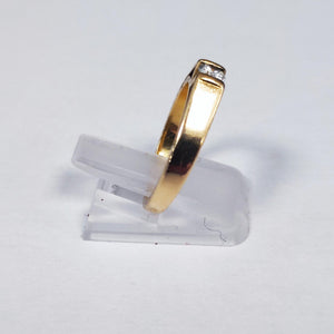 Bague en Or Jaune & Or Blanc 18K – Taille 54