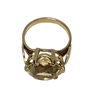 Bague Citrine Or Jaune 18K