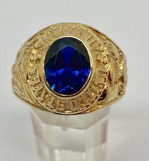Bague Chevalière Or Jaune 18 K - Taille 66 - 11 G