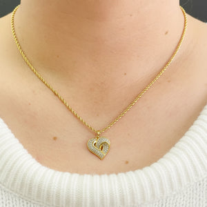 Pendentif Cœur en Or Jaune 18K - 3.47 G