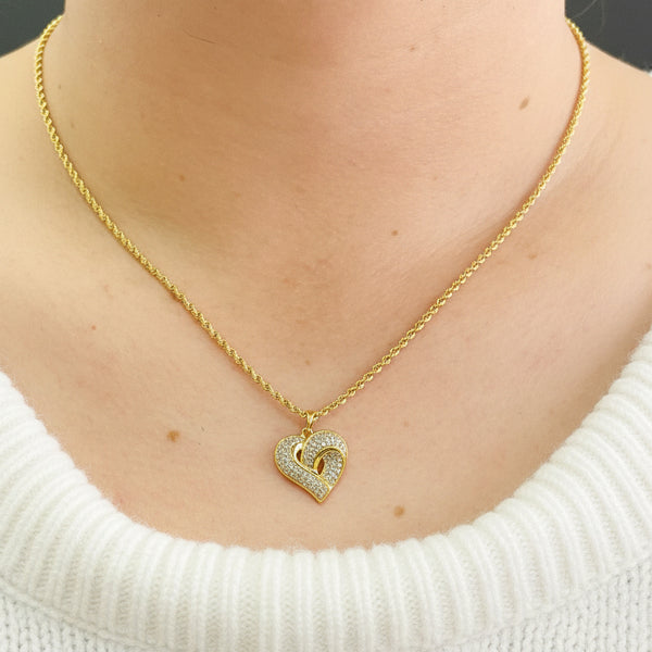 Pendentif Cœur en Or Jaune 18K - 3.47 G