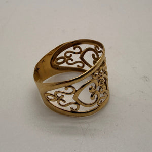 Bague en Or Jaune 18K - Taille 55