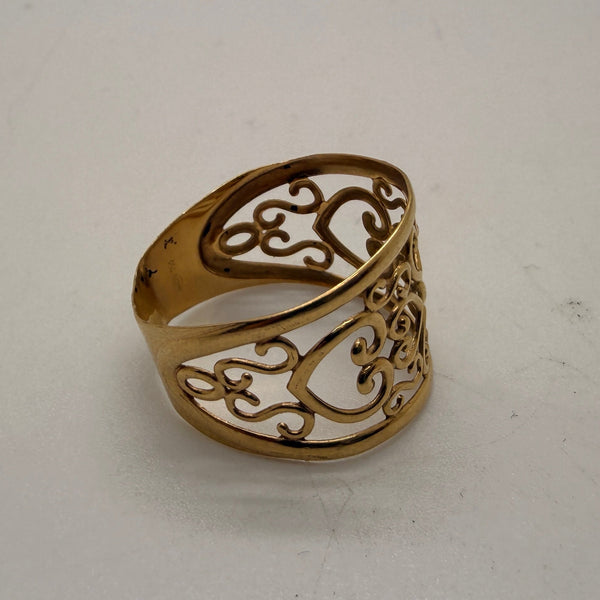 Bague en Or Jaune 18K - Taille 55