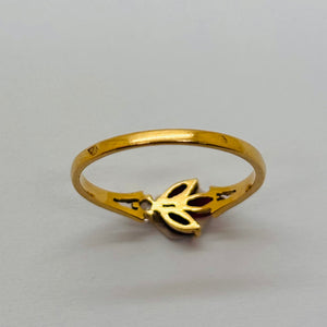 Bague en or jaune 18K Taille-53